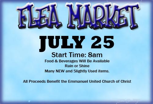 Emmanuel UCC Mountain Top Flea Market July 25